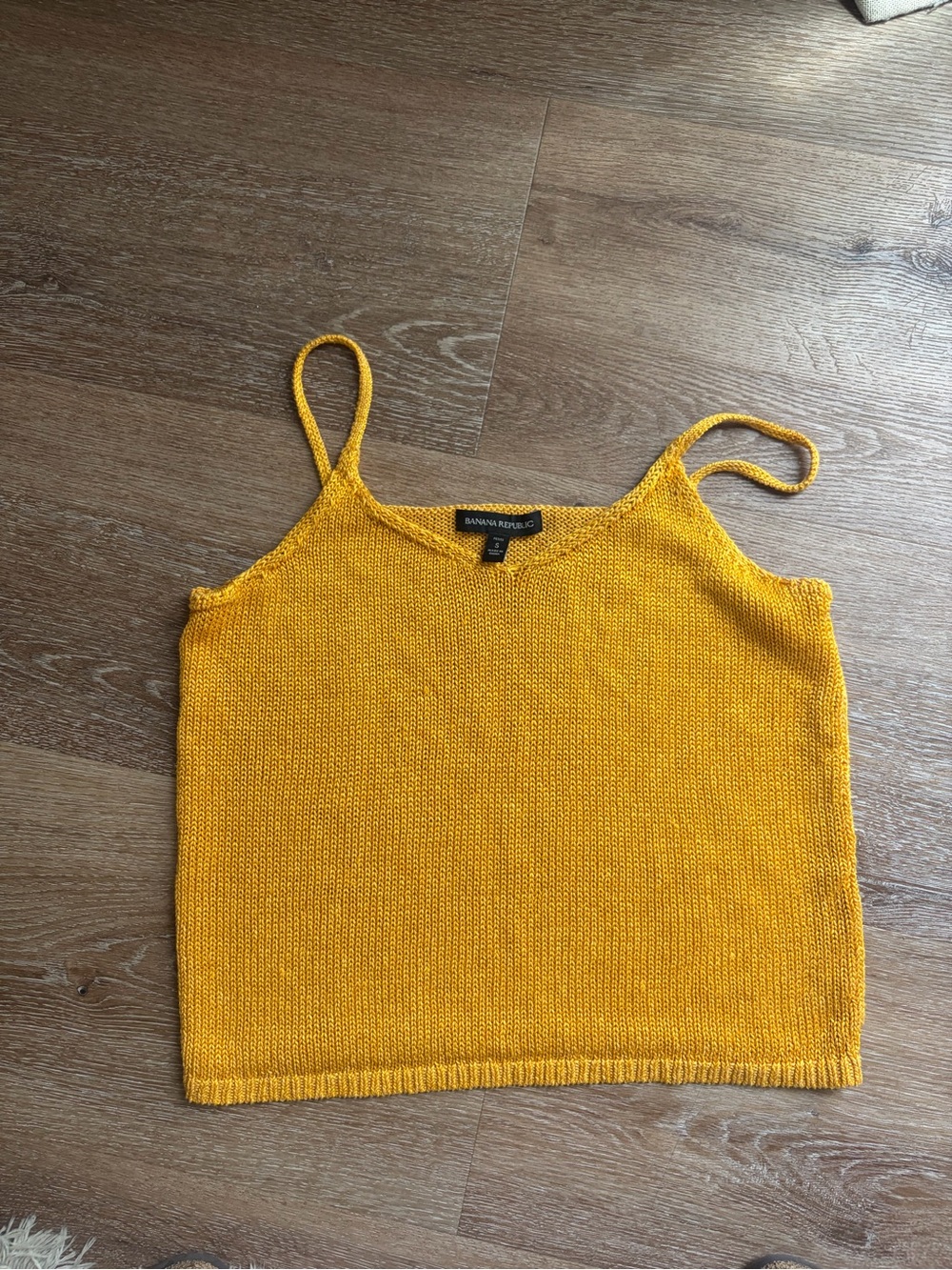 Banana Republic Gold Knit Cami Top